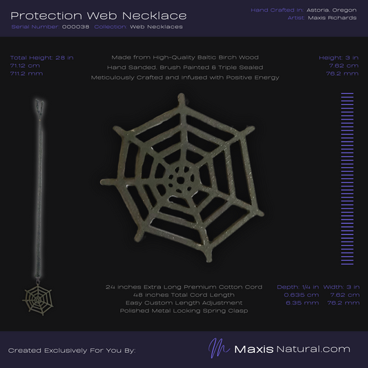 Protection Web Necklace Dark Slate (000038)