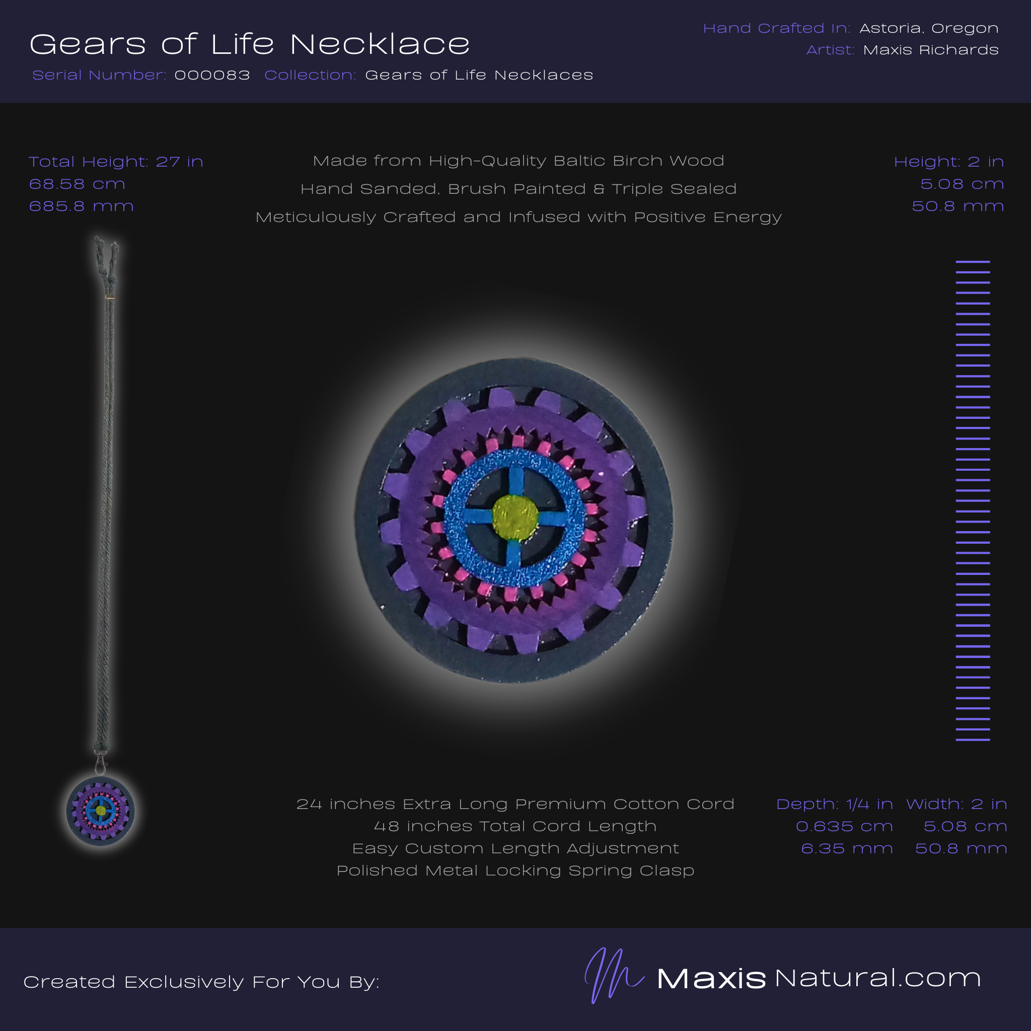 Gears of Life Necklace (000083)