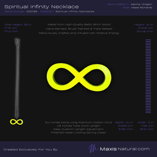 Spiritual Infinity Necklace Green Flash (000139)