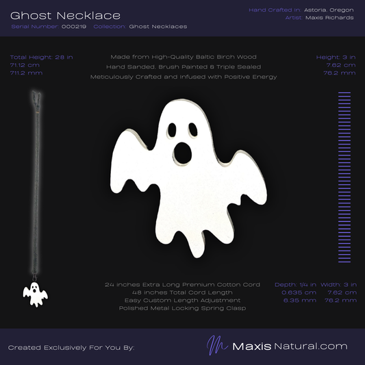 Ghost Necklace White Blaze (000219)