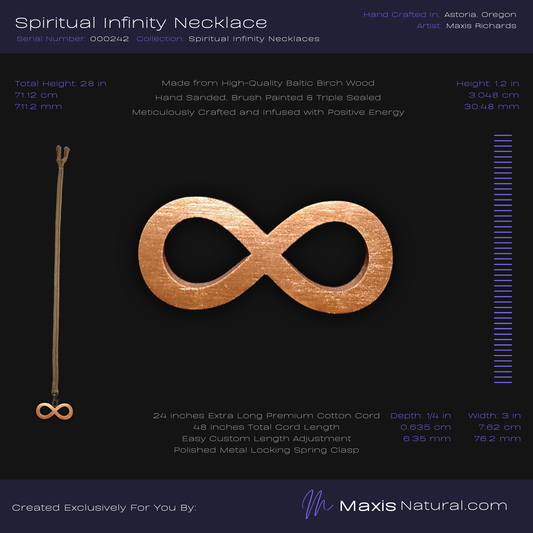 Spiritual Infinity Necklace Copper (000242)