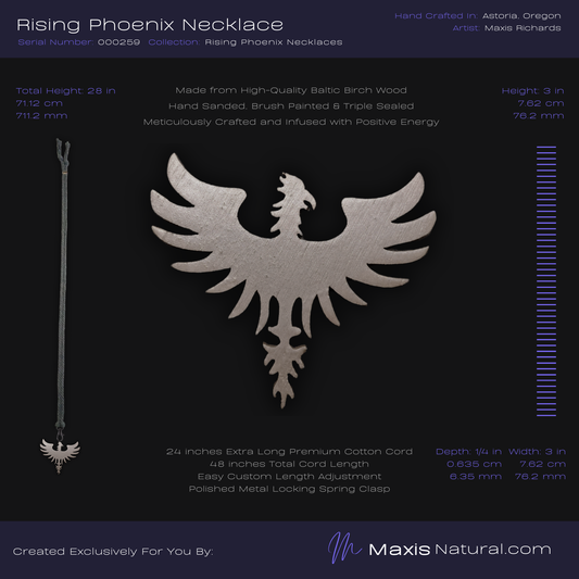 Rising Phoenix Necklace Bronze (000259)