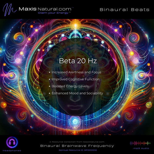 Beta 20 Hz Binaral Beats Increased Alertness and Focus Improved Cognitive Function Boosted Energy Levels Enhanced Mood and Sociability (SR1000012)