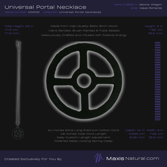 Universal Portal Necklace Dark Slate (000031)