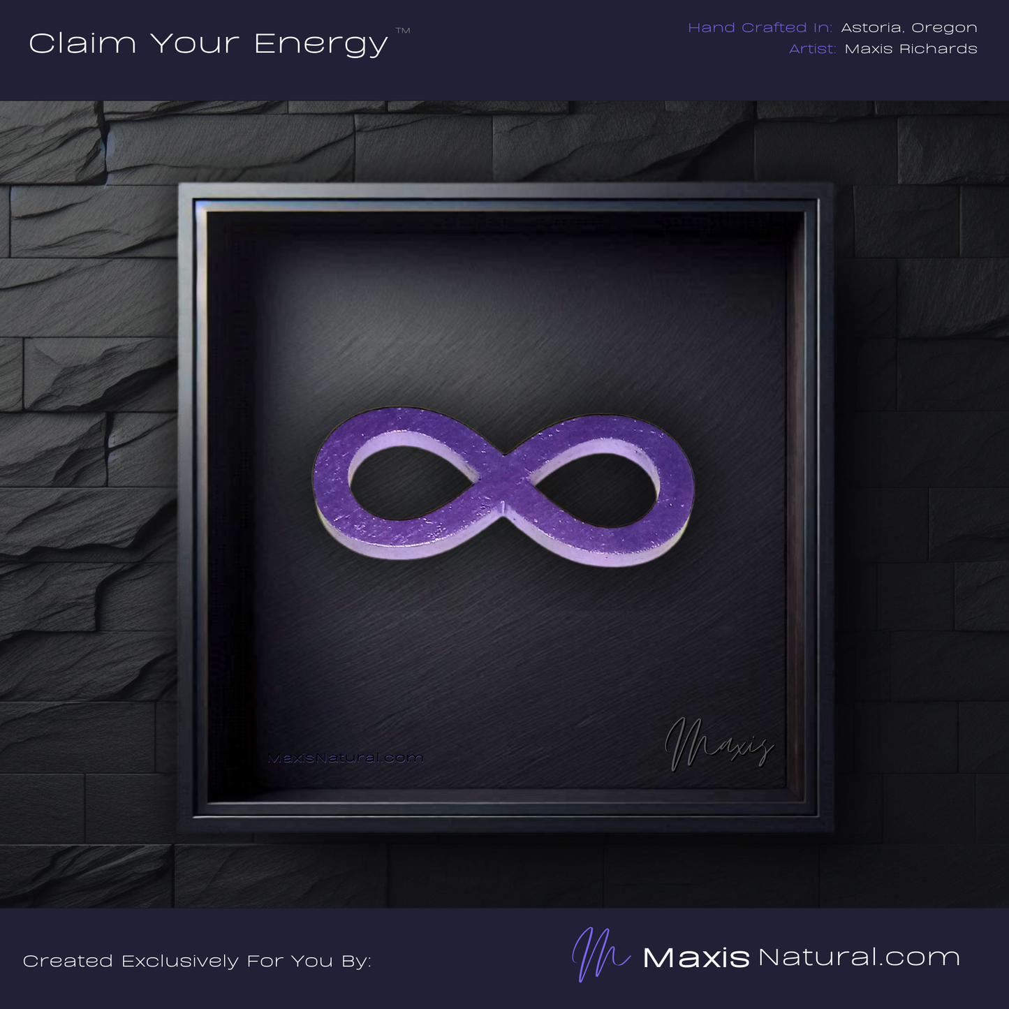 Spiritual Infinity Necklace Purple Flash (000119)