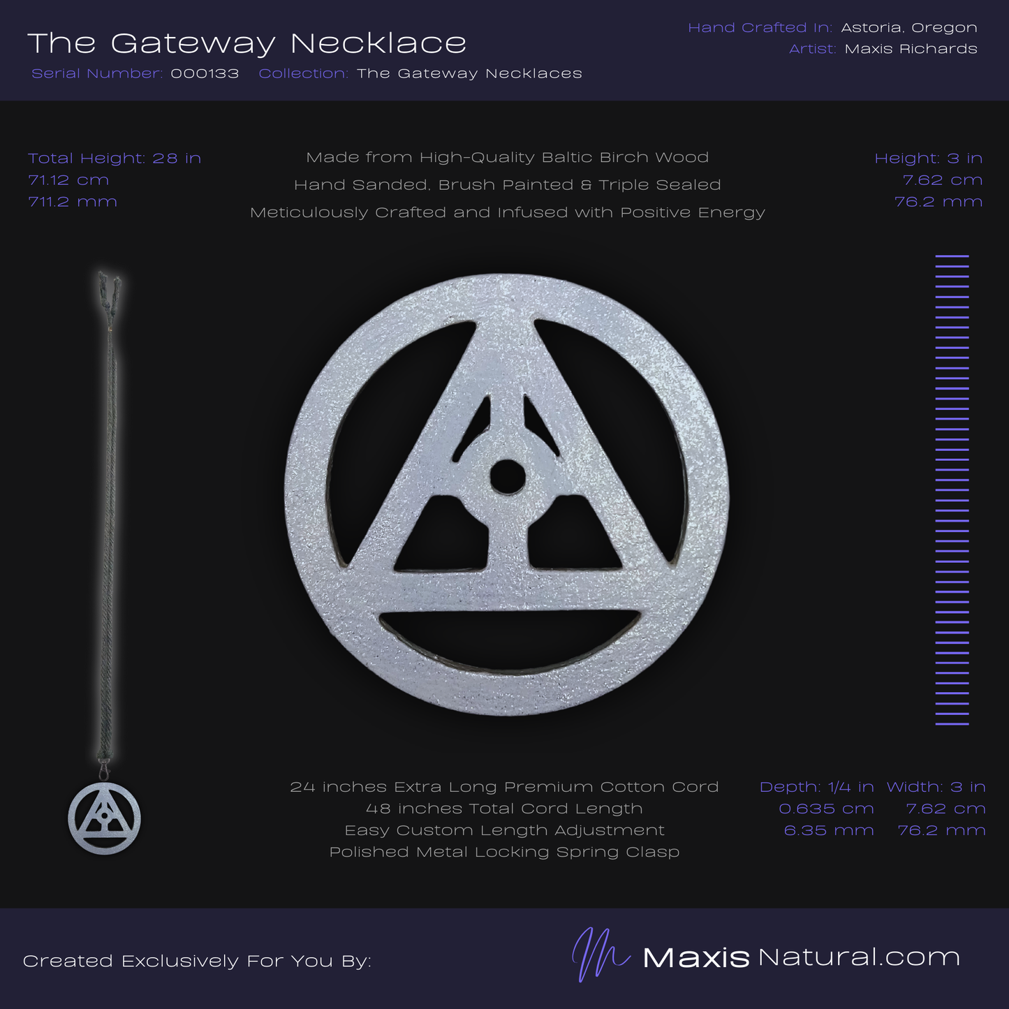 The Gateway Necklace White Blaze (000133)