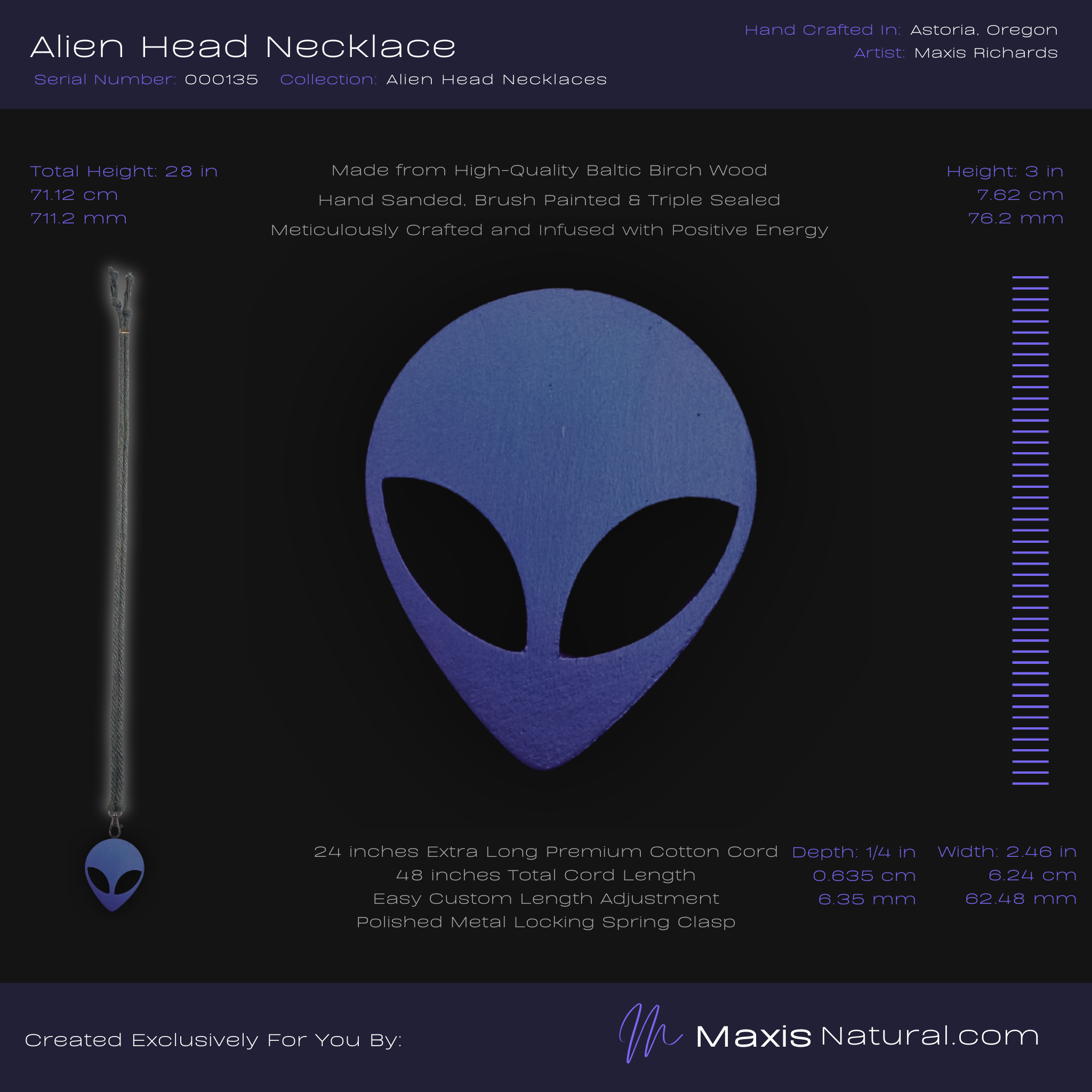 Alien Head Necklaces