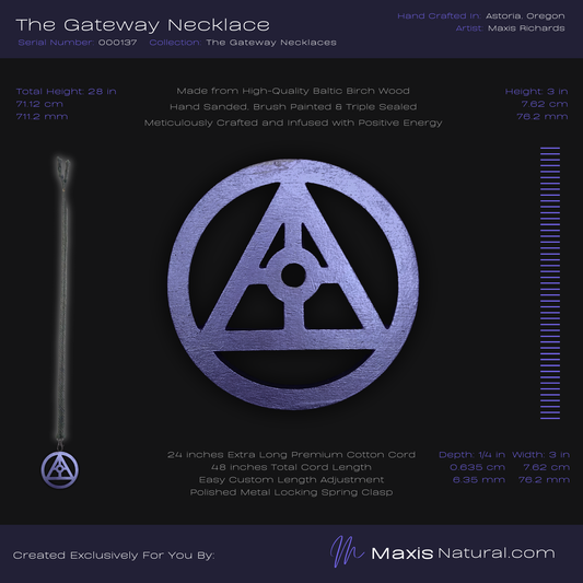 Gateway Necklace Purple Amethyst (000137)