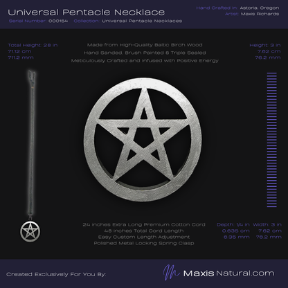 Universal Pentacle Necklace Silver (000154)