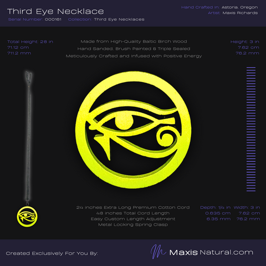 Third Eye Necklace Flash Green (000161)