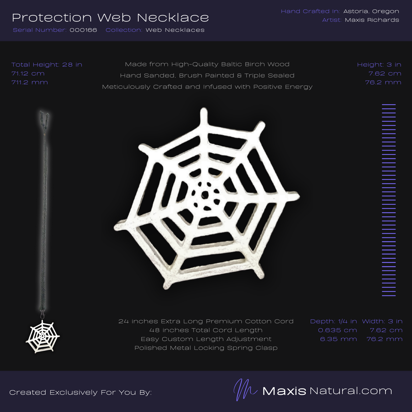 Protection Web Necklace White Blaze (000166)