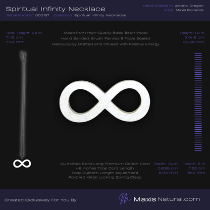 Spiritual Infinity Necklace White Blaze (000167)