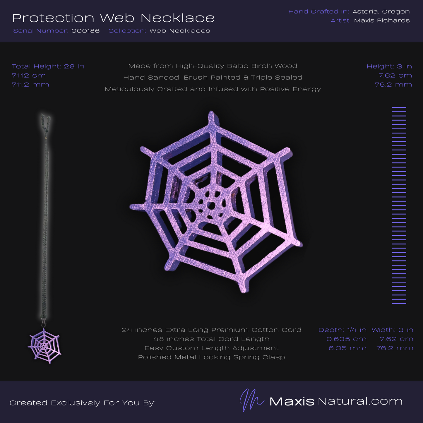 Protection Web Necklace White Blaze (000186)