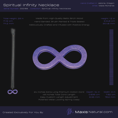 Spiritual Infinity Necklace Purple (000188)