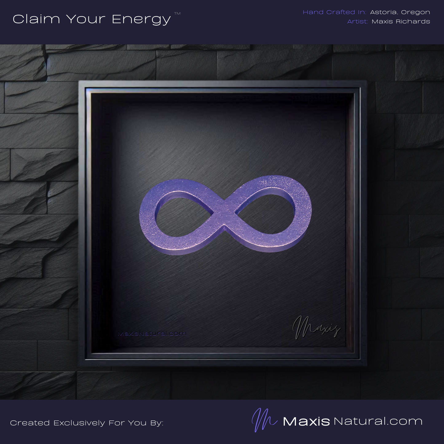 Spiritual Infinity Necklace Purple (000188)