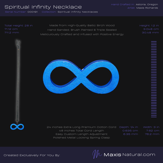 Spiritual Infinity Necklace Blue (000191)