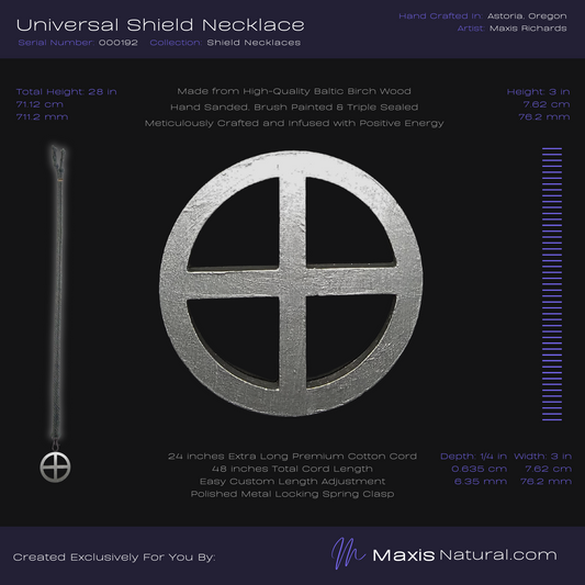 Universal Shield Necklace Silver (000192)