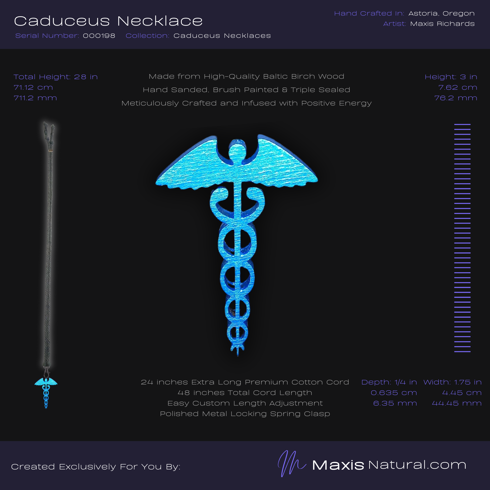 Caduceus Symbol Necklaces