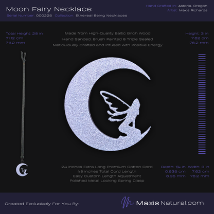 Moon Fairy Necklace Diamond Sparkle (000225)