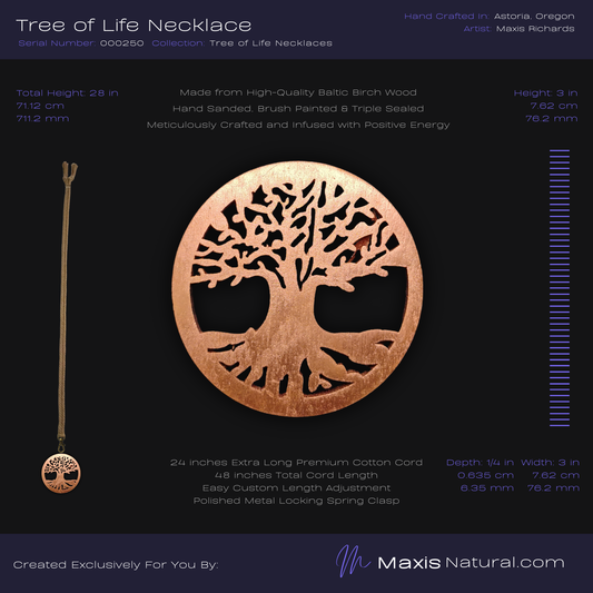 Tree of Life Necklace Copper (000250)