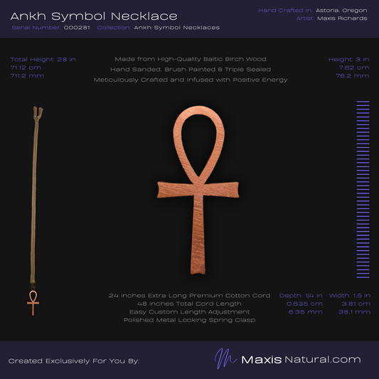 Ankh Symbol Necklace Copper (000281)