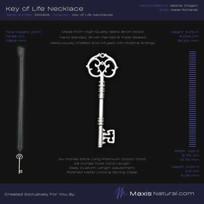 Key of Life Necklace Minimalist Series Silver (000305)