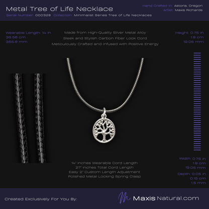 Metal Minimalist Series Tree of Life Necklace (000328)