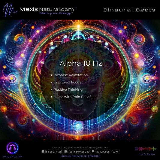 Alpha 10 Hz Binaral Beats Increase Relaxtation Improved Focus Positive Thinking Pain Relief (SR1000011)