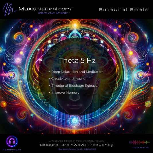 Theta 5 Hz Binaral Beats Deep Relaxation Meditation Intution Emotional Blockage Release Improve Memory (SR1000015)