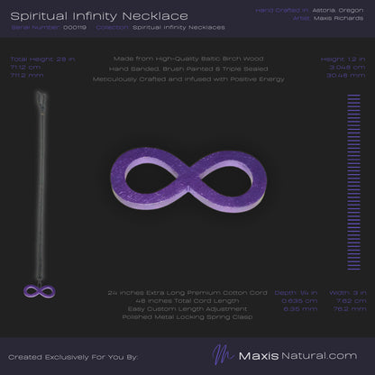 Spiritual Infinity Necklace Purple Flash (000119)