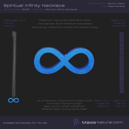 Spiritual Infinity Necklace Blue (000191)