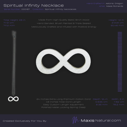 Spiritual Infinity Necklace White Blaze (000167)