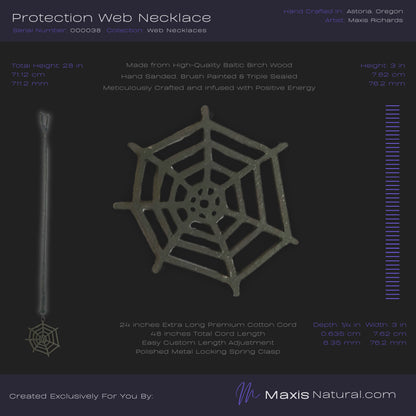 Protection Web Necklace Dark Slate (000038)