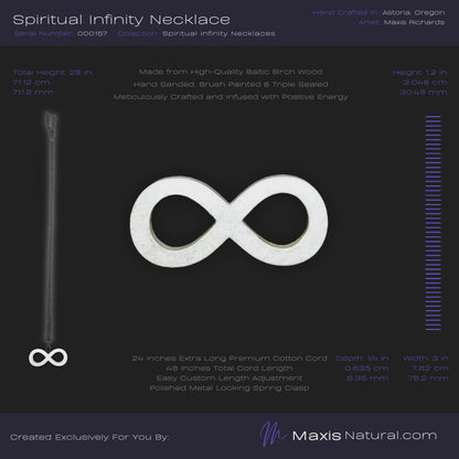 Spiritual Infinity Necklace White Blaze (000157)