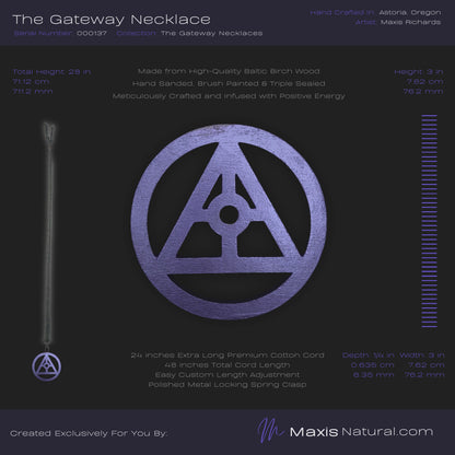 Gateway Necklace Purple Amethyst (000137)