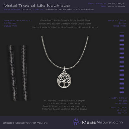 Metal Minimalist Series Tree of Life Necklace (000328)