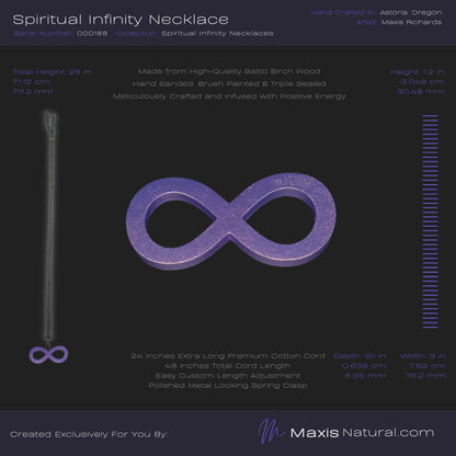 Spiritual Infinity Necklace Purple (000188)