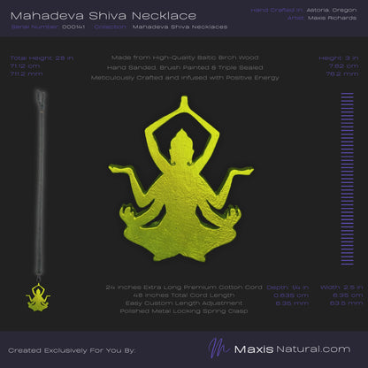 Mahadeva Shiva Necklace Green Flash (000141)