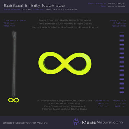 Spiritual Infinity Necklace Green Flash (000139)