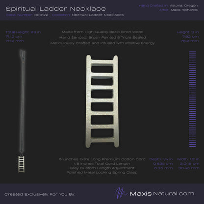 Spiritual Ladder Necklace White Blaze (000122)