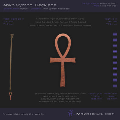 Ankh Symbol Necklace Copper (000281)